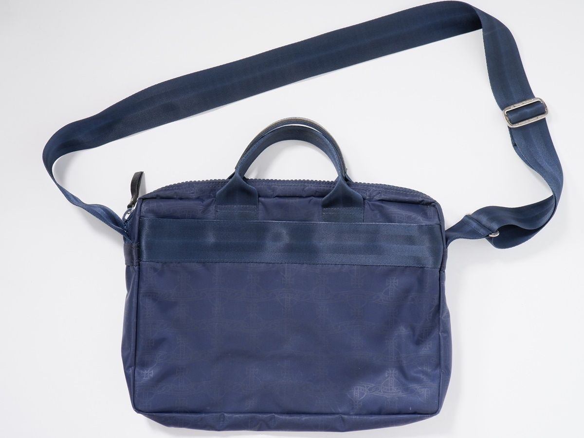 Vivienne Westwood MANヴィヴィアンウエストウッドマン オーブ総柄ナイロン2WAYショルダービジネスバッグ【-】【MBGA64625】