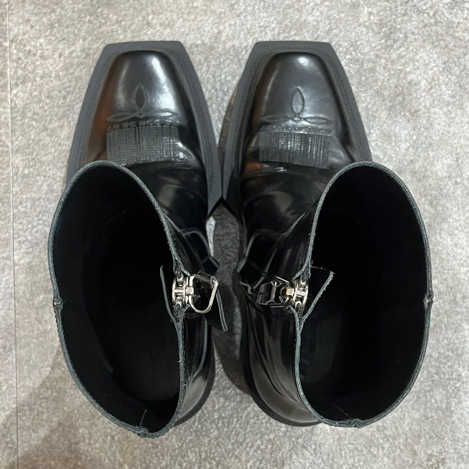 靴 VTMNTS 22AW ANKLE COWBOY Boots VTMNTS 22AW ANKLE COWBOY Boots