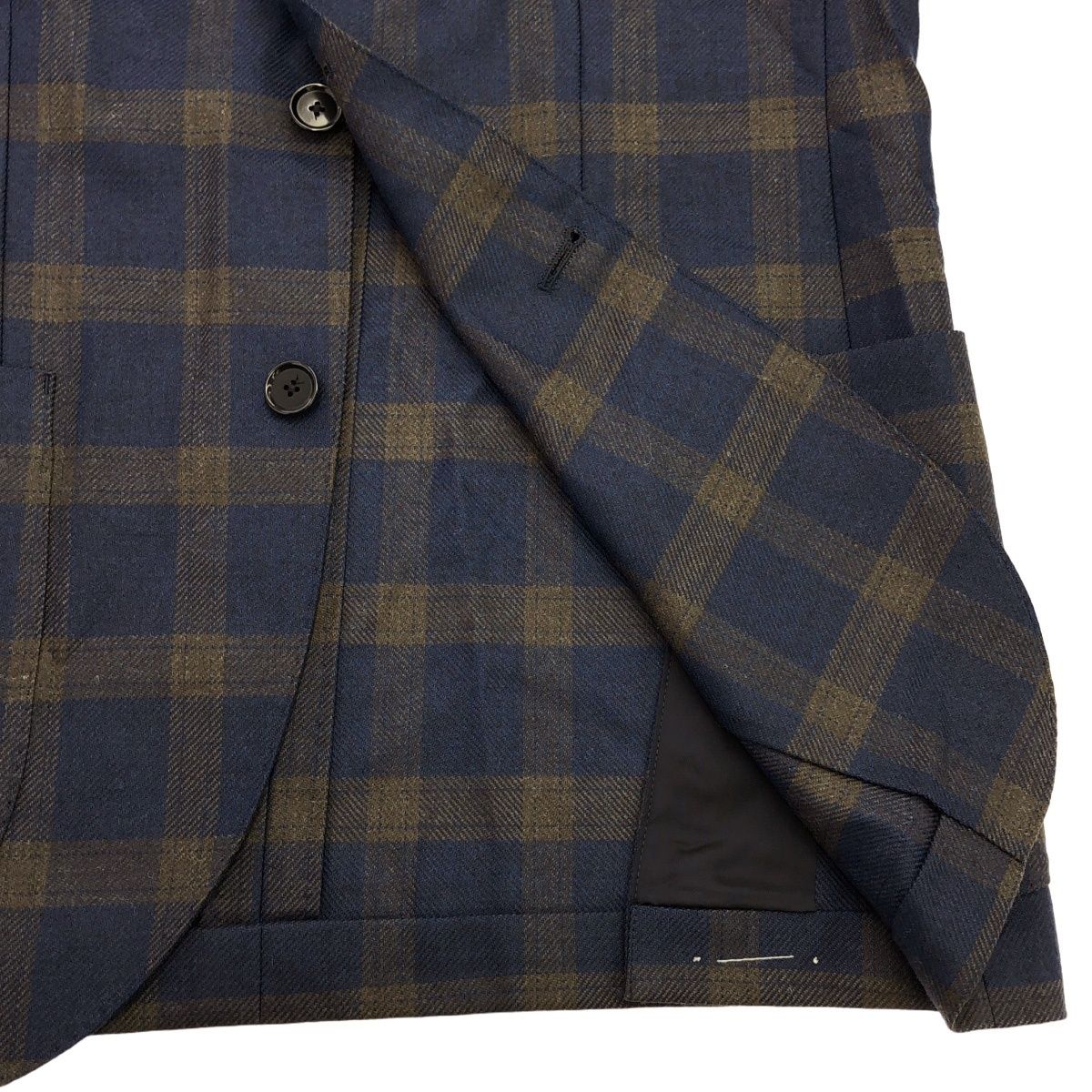 UNITED ARROWS ユナイテッドアローズ チェック柄ウールテーラード 