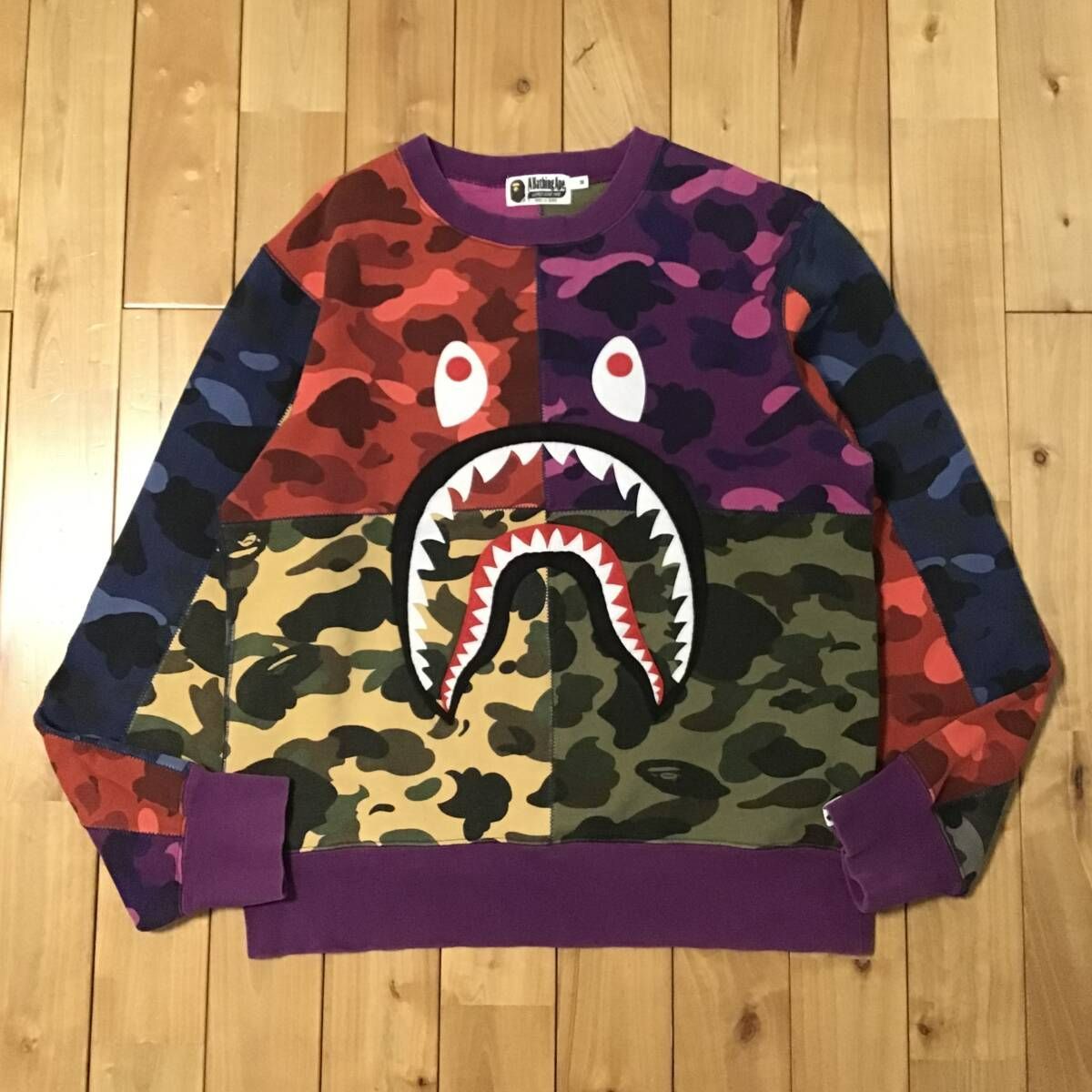 迷彩柄 A BATHING APE トレーナー Mサイズ BAPE. APE 迷彩トレーナー