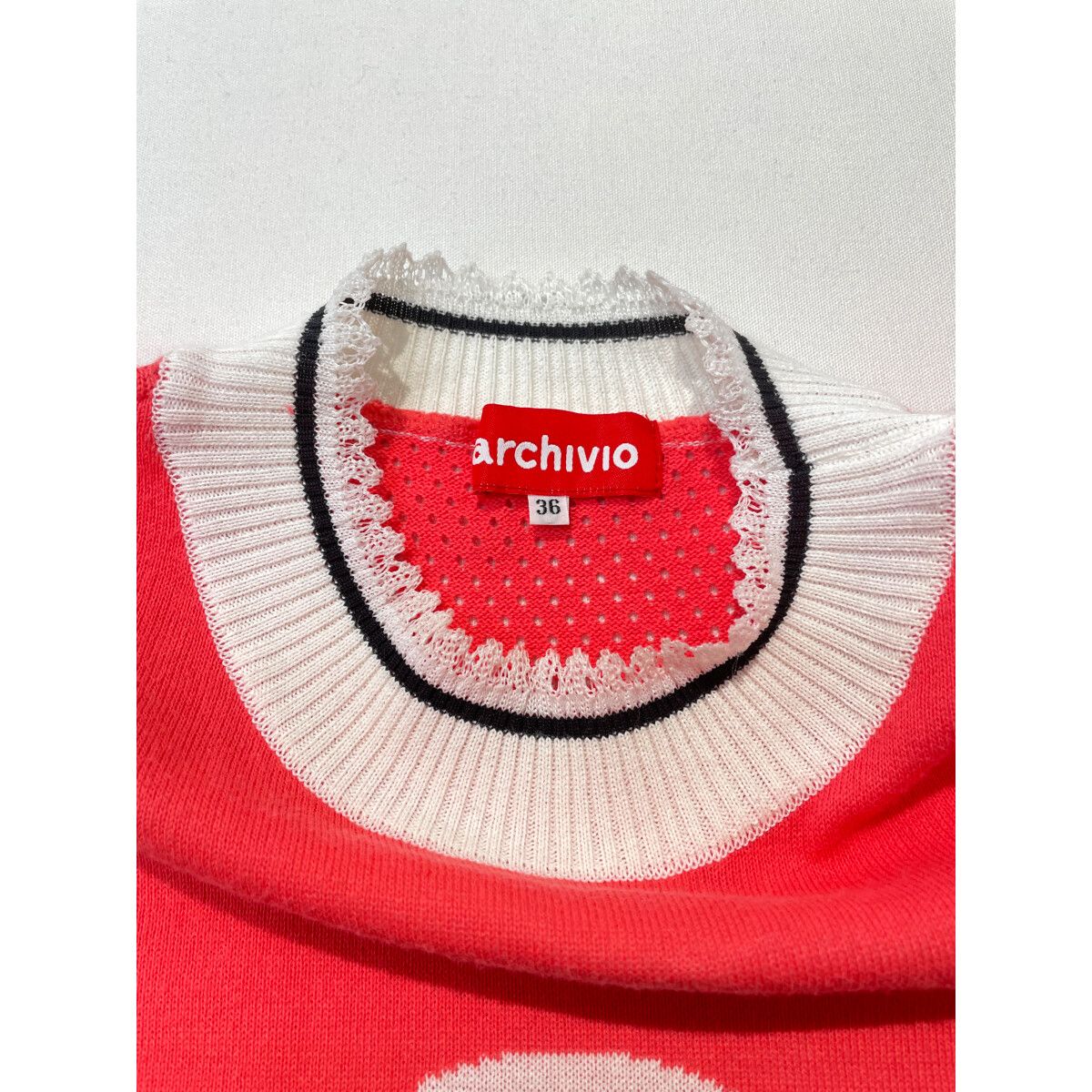 archivio - coco 中古 アルチビオ archivio レディース ベスト 36(S) ピンク ニット 春夏 中古 レディース アルチビオ archivio ベスト 36(S) ピンク