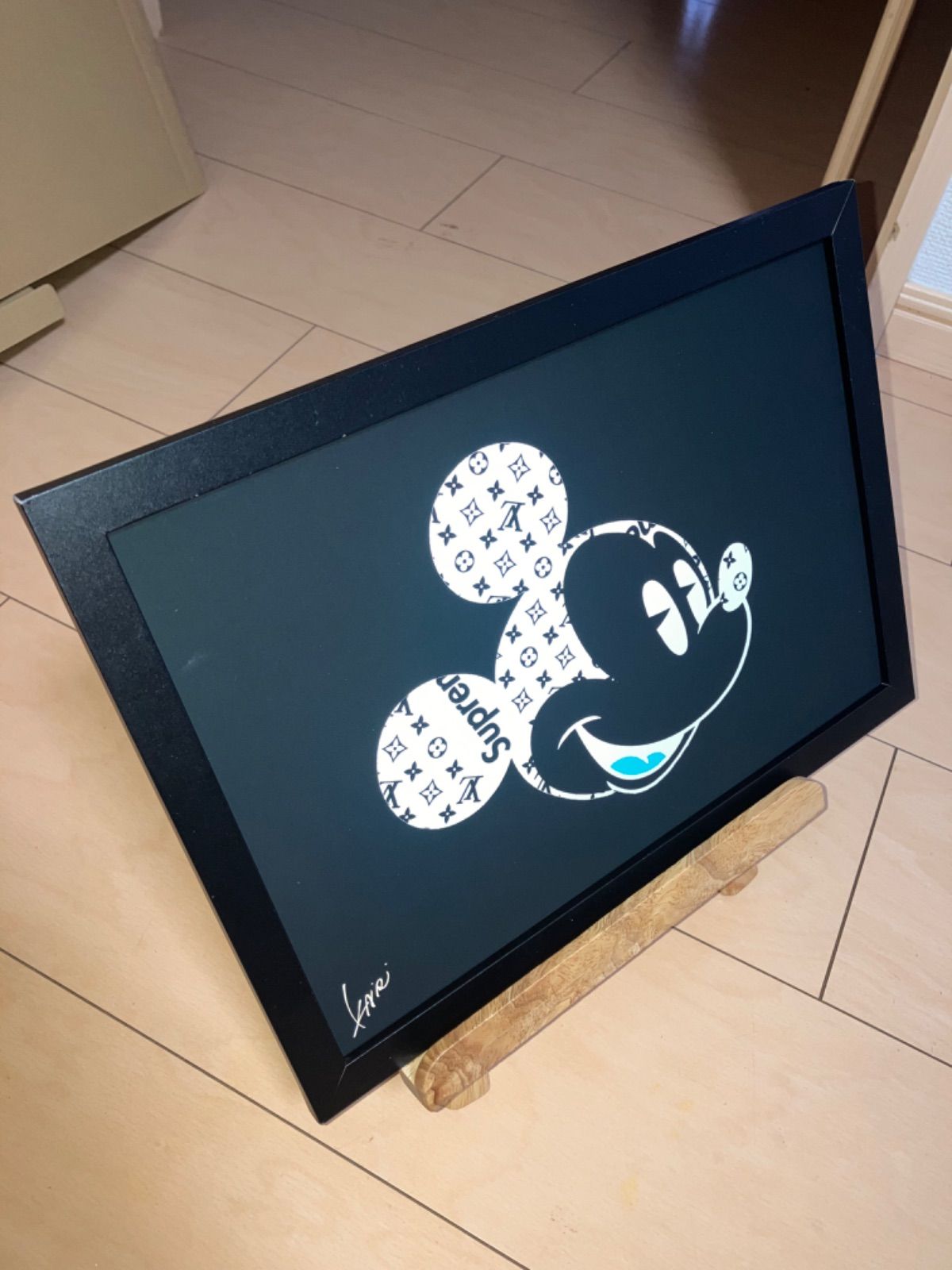 LOUIS VUITTON type☆A4額装済オマージュアートインテリア