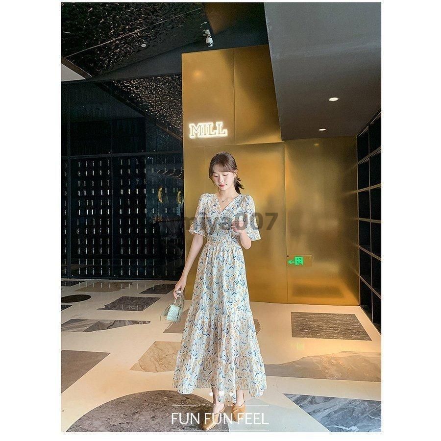 ワンピース レディース 40代 マキシワンピース 春夏新作 半袖ワンピース 花柄 シフォン Vネック フレアスカートオシャレ韓国風 大人結婚式ドレス 30代 楽天市場】ワンピース レディース 40代 マキシワンピース 春 夏