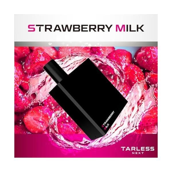 TARLESS NEXT 交換用カートリッジ 電子タバコ 使い捨て 4個セット ストロベリーミルク