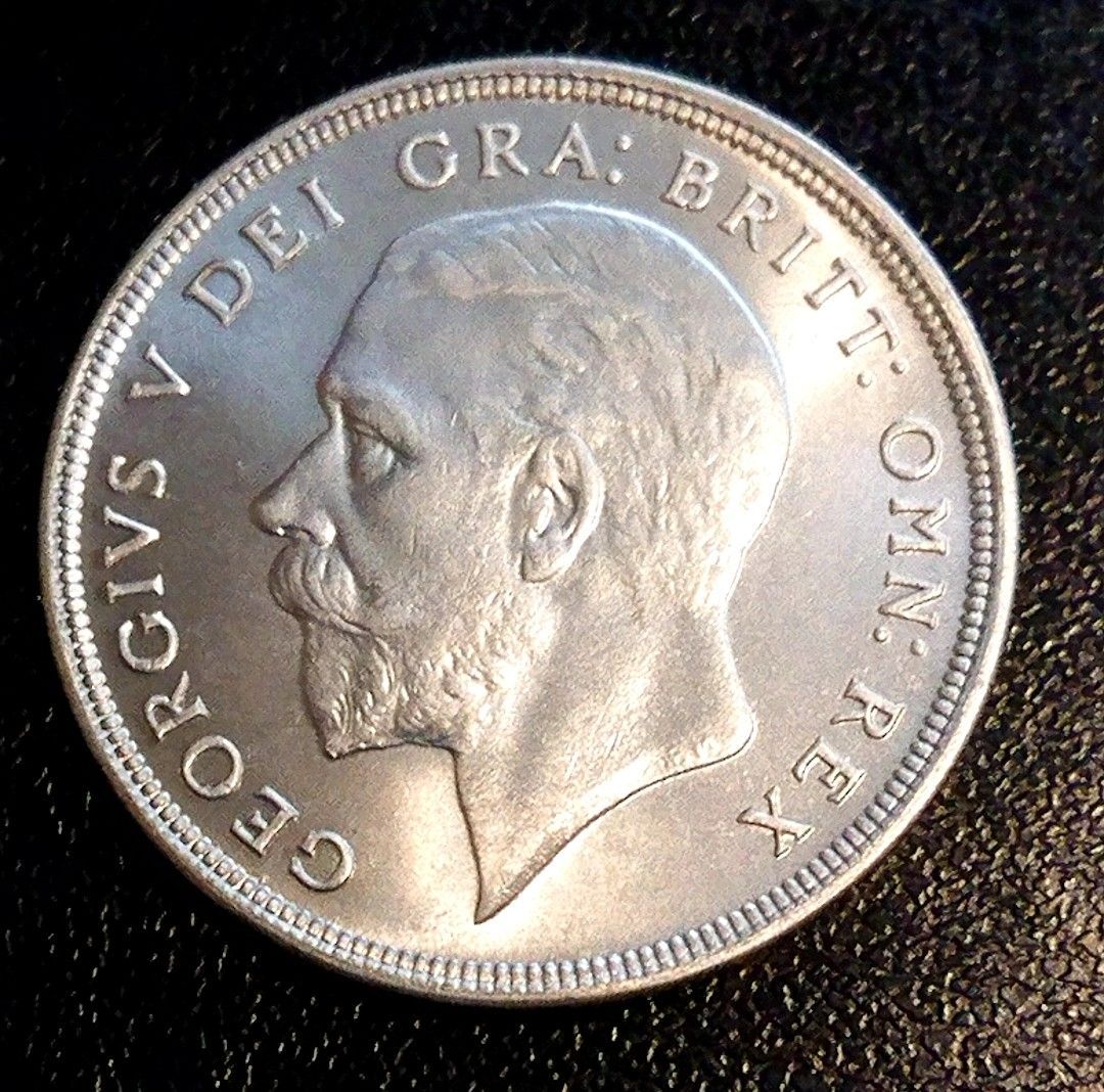 イギリス銀貨 1934年 ジョージ5世 G278 英国 ジョージ5世クラウン銀貨 1934年 参考品 - メルカリ