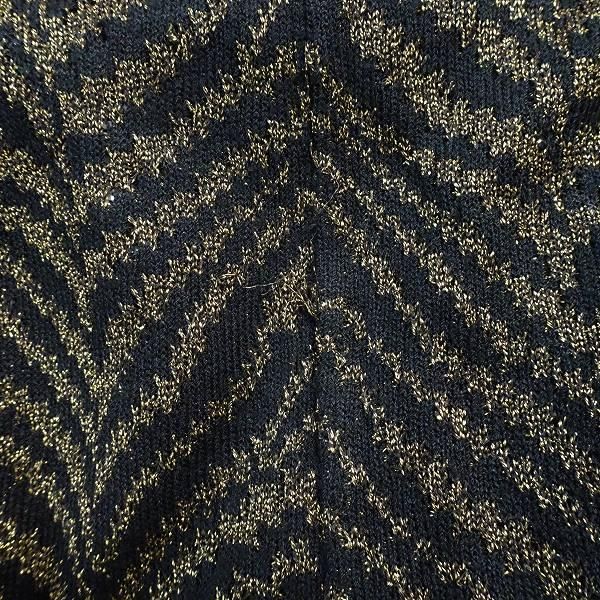 wnc サイトウトヨコ 斉藤都世子 ワンピース 黒 ゴールド ニット ラメ