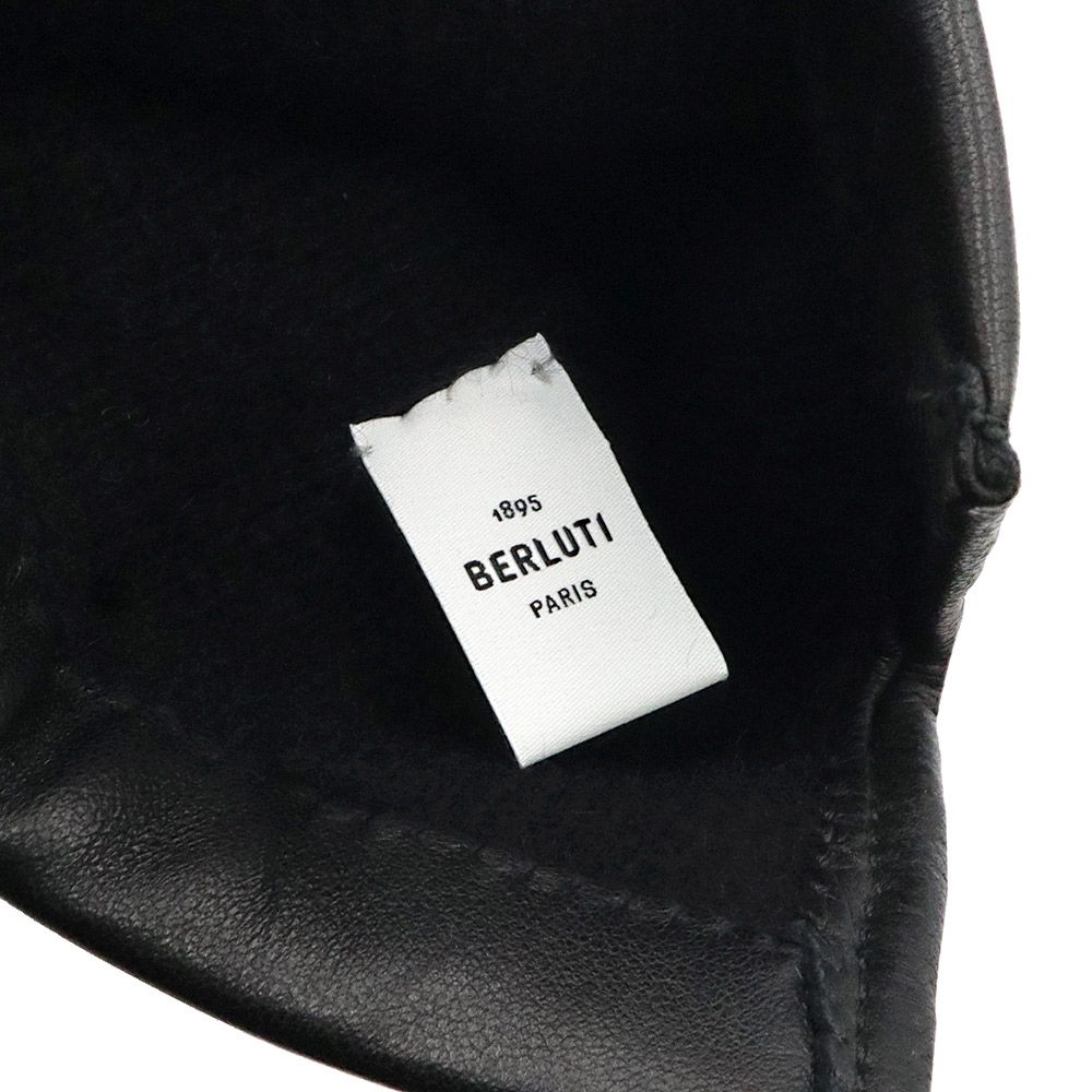 ベルルッティ カリグラフィ 手袋 #8 グローブ ラムスキン レザー ネロ