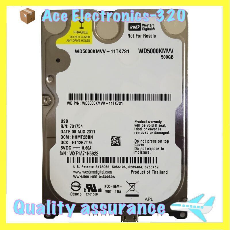 Western Digital WD5000KMVV-11TK7S1 500GB B 2.0 Ptable External Hard Drive