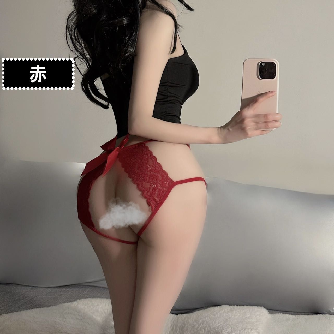 投稿 穴あきパンティ 
