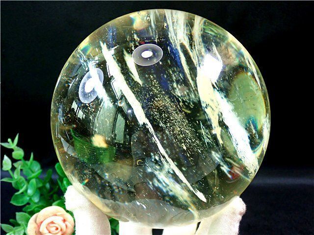 超大直径約：127mm 2361g★超綺麗★水晶丸玉179D1-94D06D