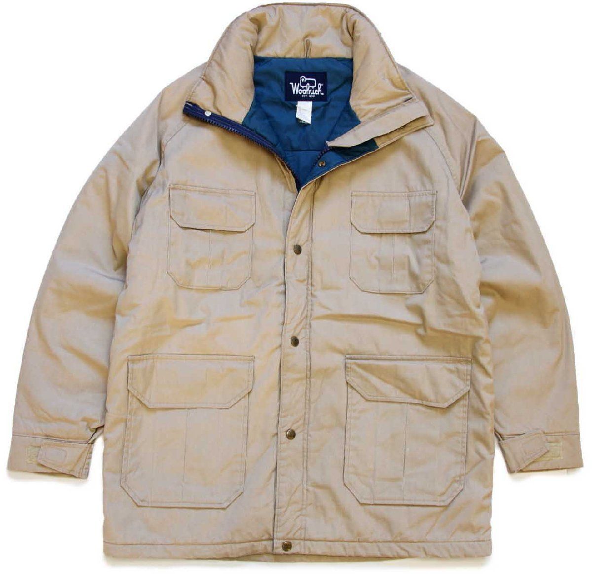 80s USA製 Woolrichウールリッチ 中綿入り マウンテンジャケット タン 
