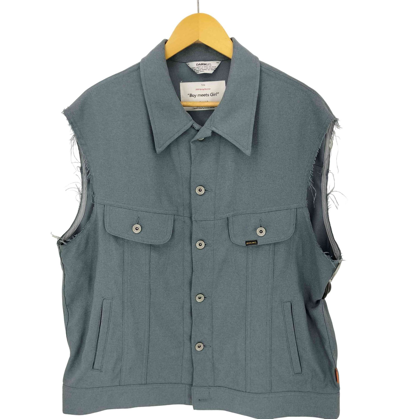 DAIRIKU ダイリク 22ss Regular Polyester Vest b95726598e181993dae0b75ed5ceea