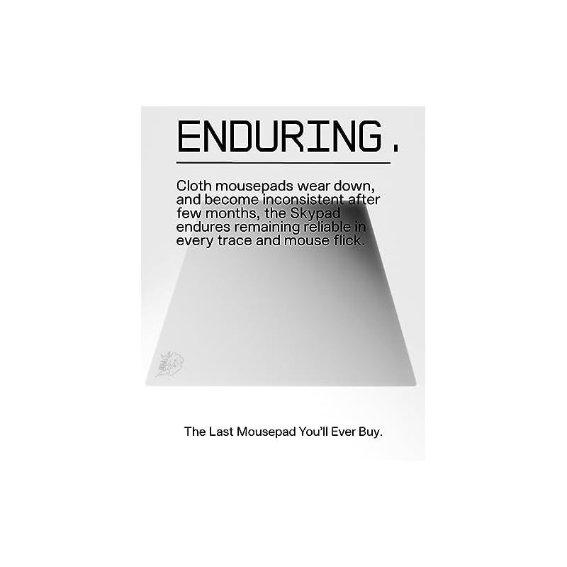 最新作が入荷中！ SkyPAD Glass 3.0 XL ゲーミング マウスパッド クラウド ロゴ付き |プロフェッショナル大型マウスマット | 400 x 500 mm | ホワイト |精度と速度が向上した特殊なガラス表面 0 シンプルさが際立つ