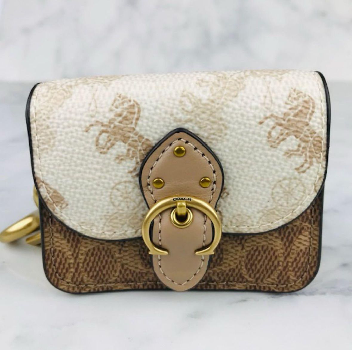 極美品☆COACH・コーチ ミニ ビート バッグ チャーム ウィズ ホース