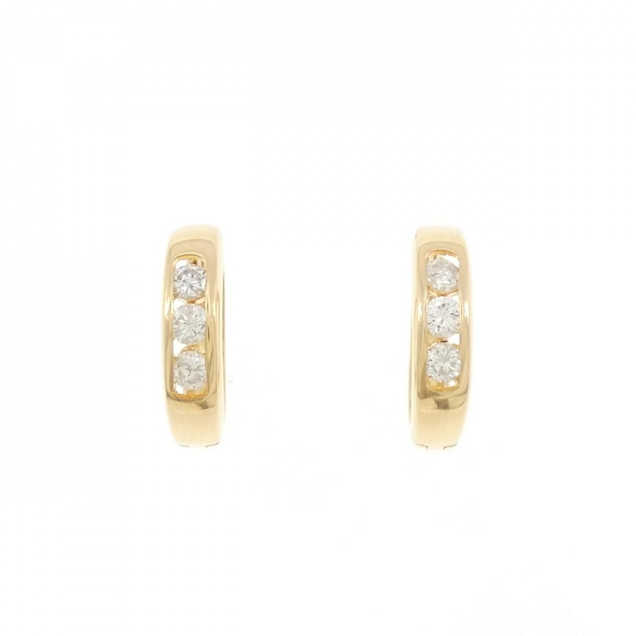 K18YG/K18PG ダイヤモンド ピアス 0.32CT - メルカリ 