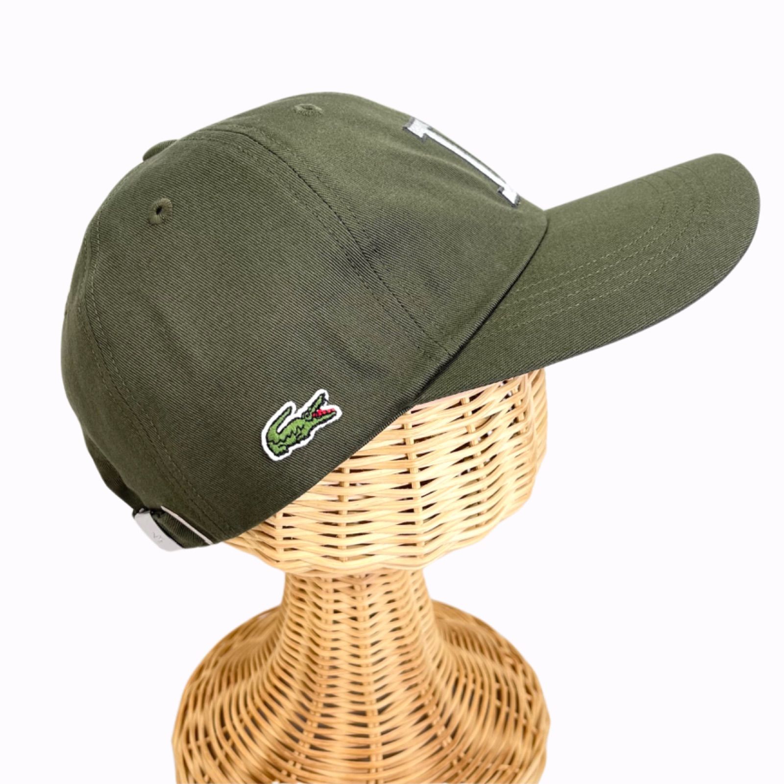 LACOSTE 「L」Logo Cap キャップ コットン素材 水洗いOK 日本製 カーキ ...