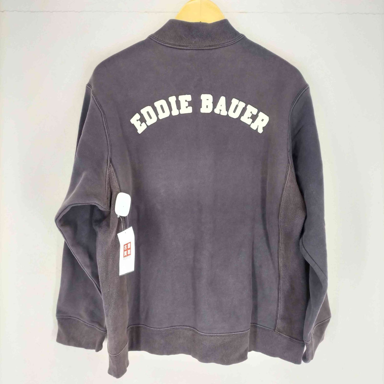 00s eddie bauer ナス紺 フェード スウェット ブルゾン エディーバウアー Eddie Bauer SPORTS SHOP ナス紺 フェード