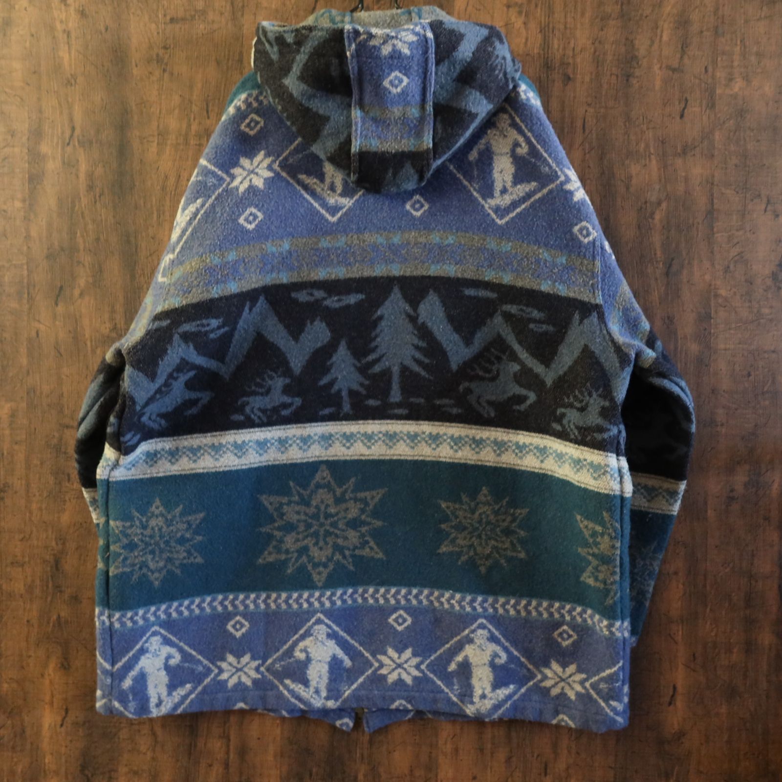 80s～ レア希少☆L.L.Bean エルエルビーン ノルディック ウールコート 