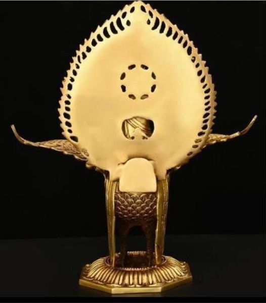 純銅製 孔雀明王 置物 高さ28cm WWW_SKLAD-KIRPICHA_RU