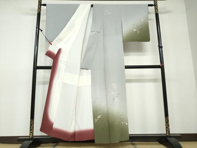 平和屋着物●訪問着　芒文　暈し染め　正絹　逸品　DAAV4933ud 平和屋着物○訪問着 芒文 暈し染め 正絹 逸品 DAAV4933ud - メルカリ