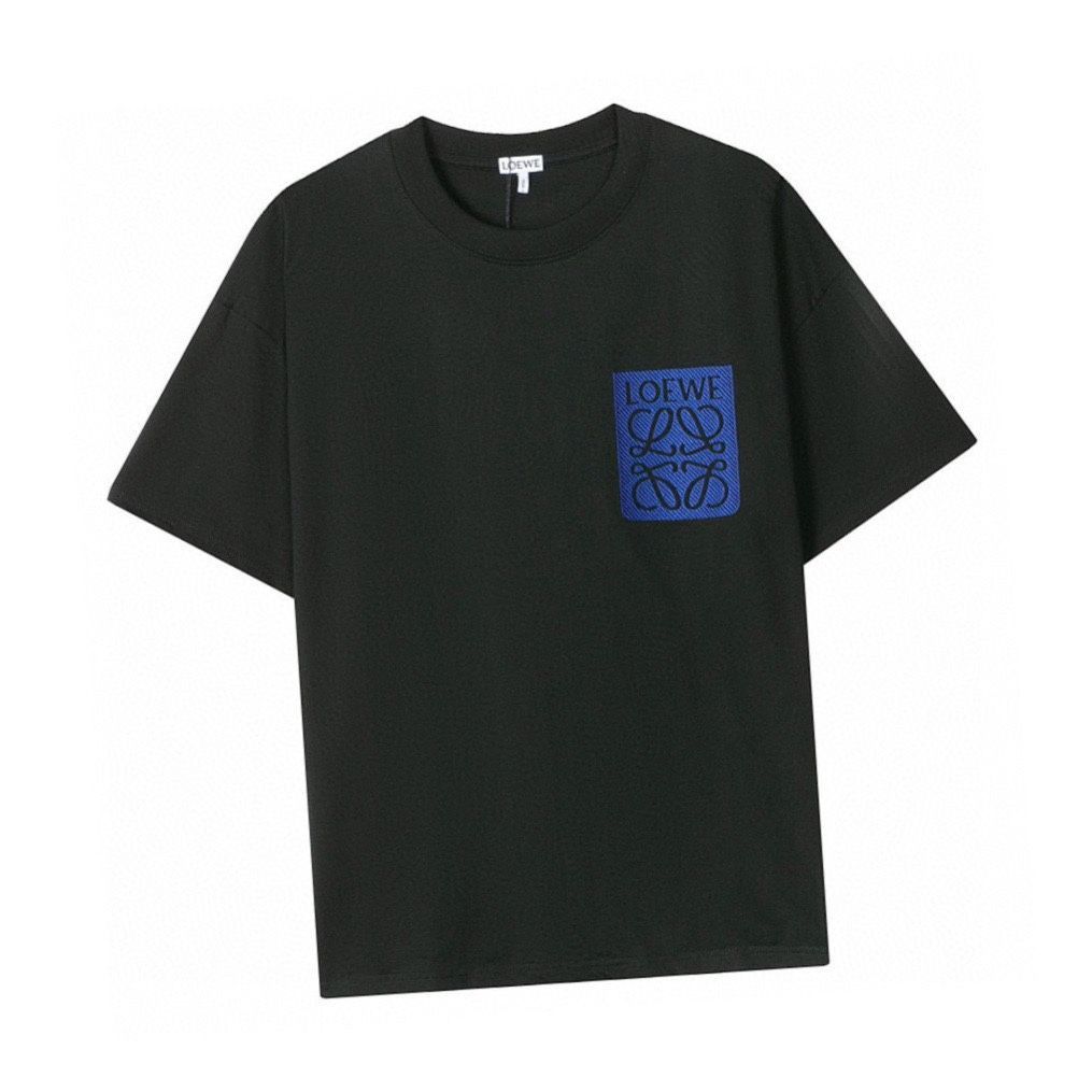 今日特価】Loewe 2025SS 胸刺繍ロゴ オーバーサイズ T シャツ