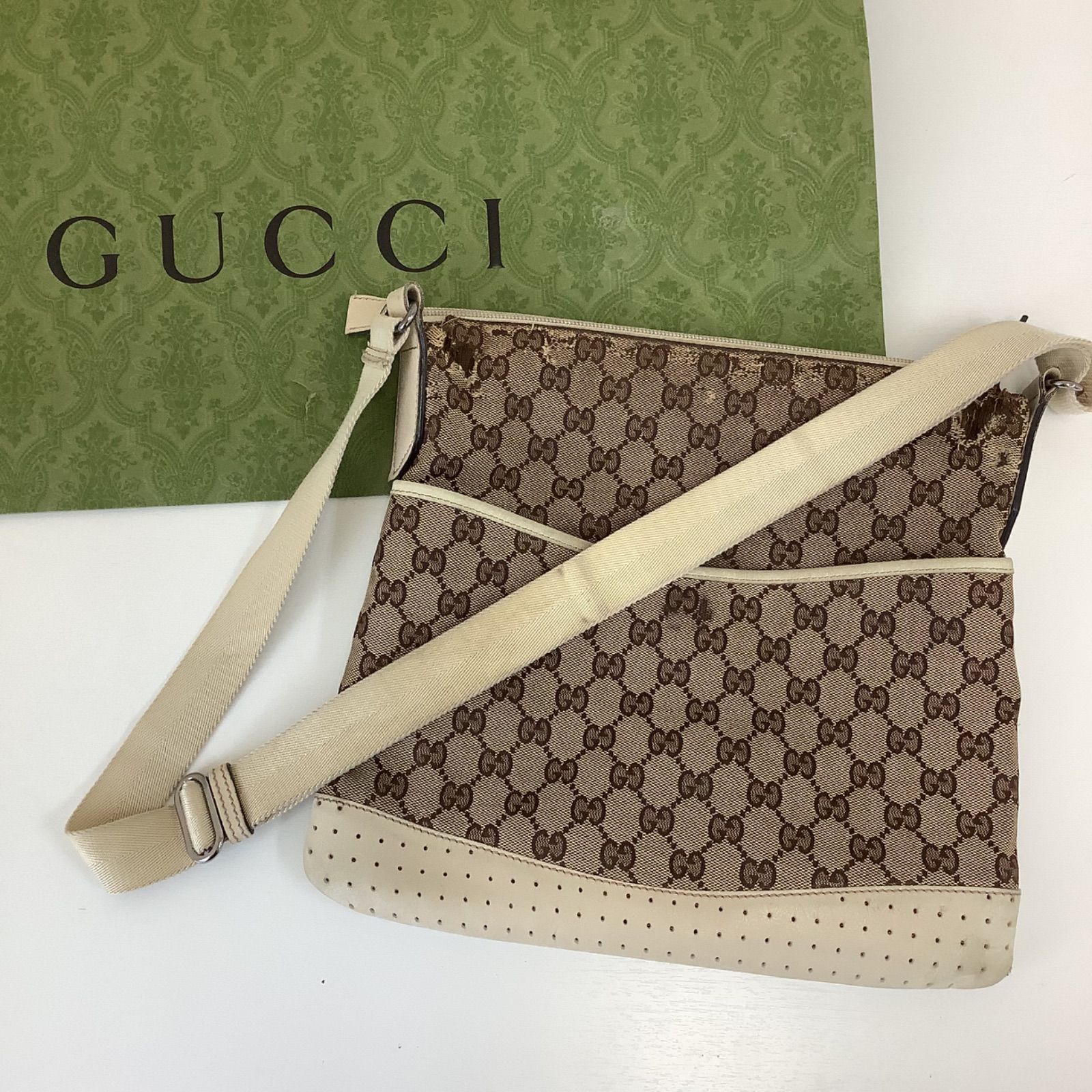 GUCCI グッチ ショルダーバッグ GG柄 - メルカリ