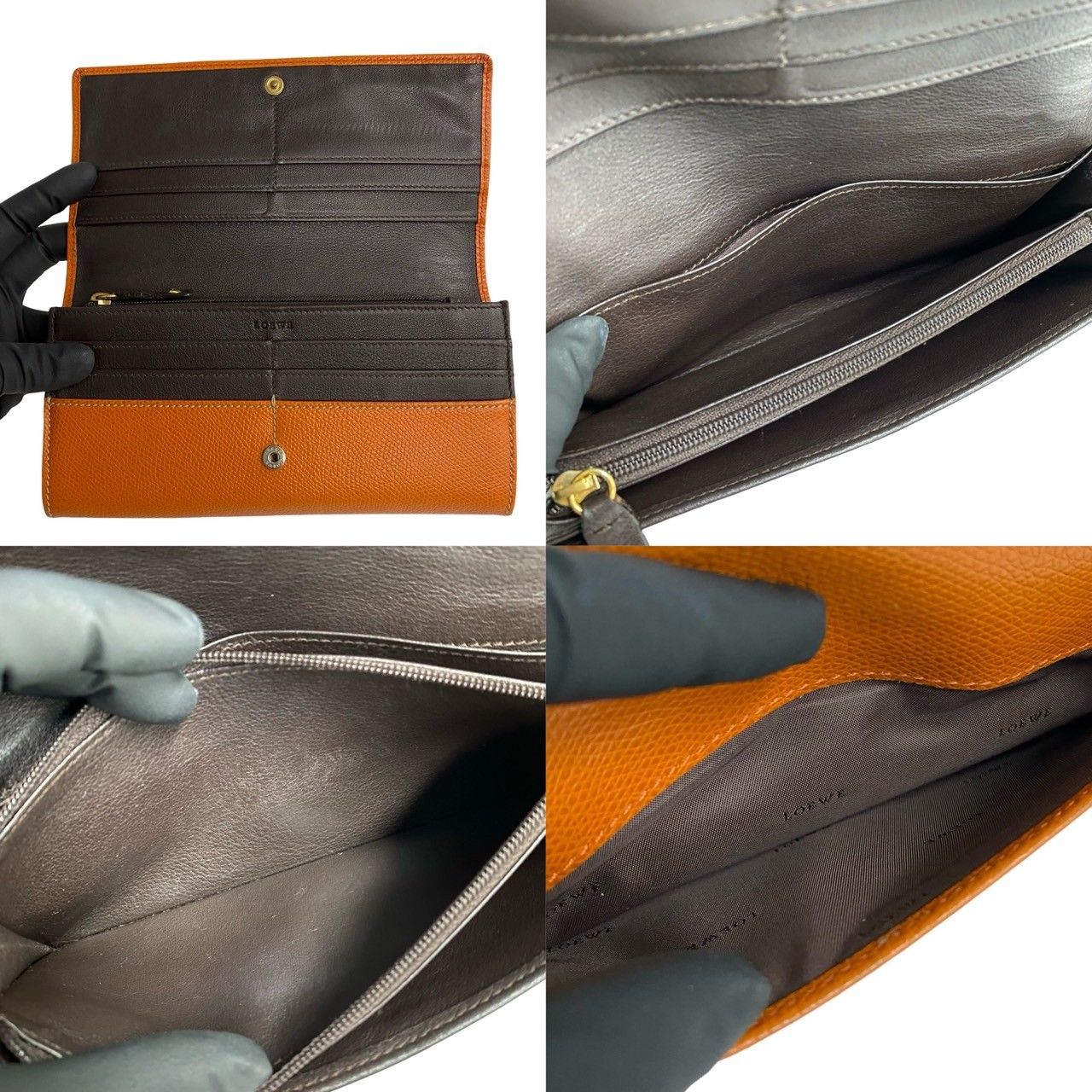 極 美品 希少品 箱 保存布付 LOEWE ロエベ アナグラム ロゴ オール 