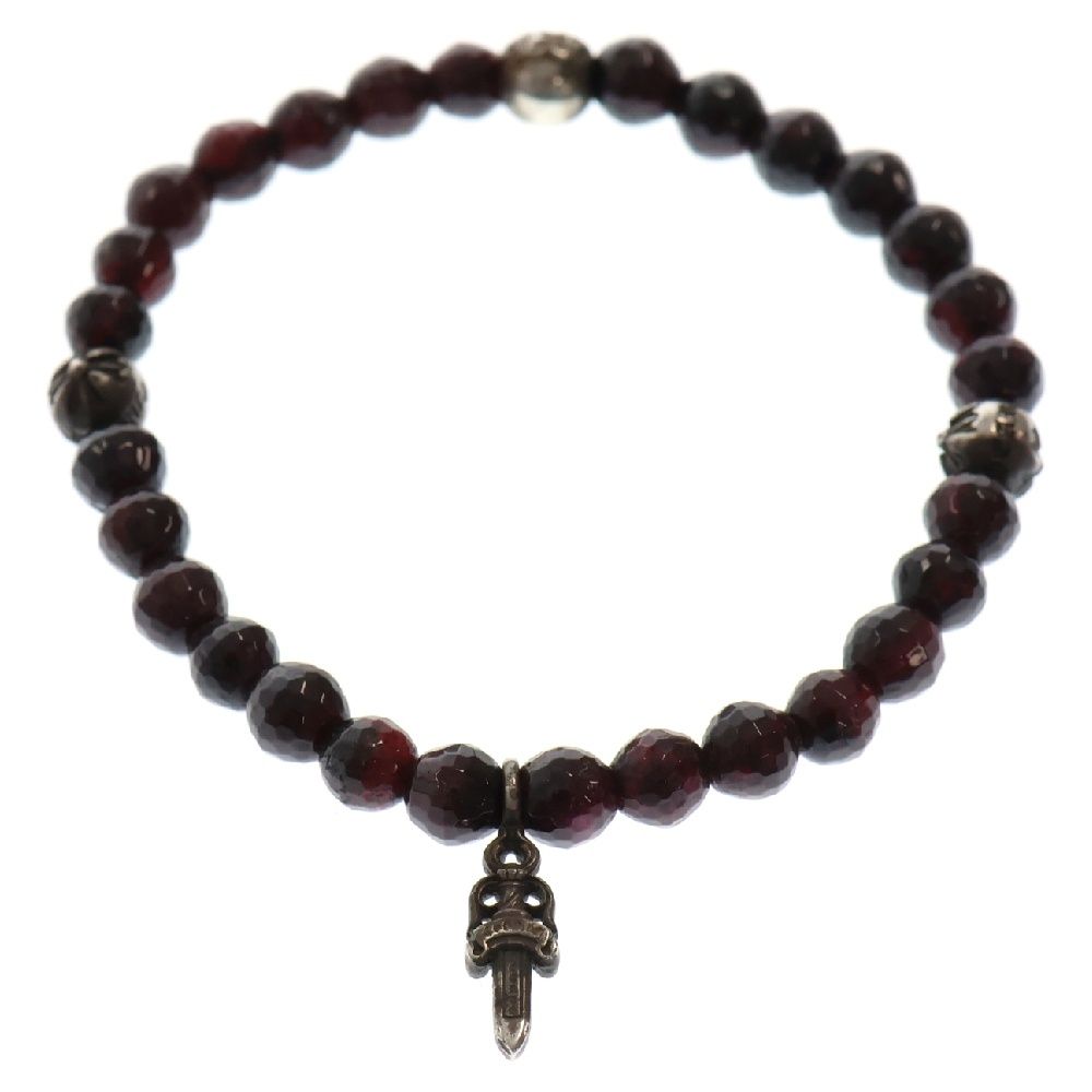 ChromeHearts［クロムハーツ］ ビーズブレスレット ダガー ガーネット CHROME HEARTS (クロムハーツ) BEAD スタックダガー ガーネットビーズ