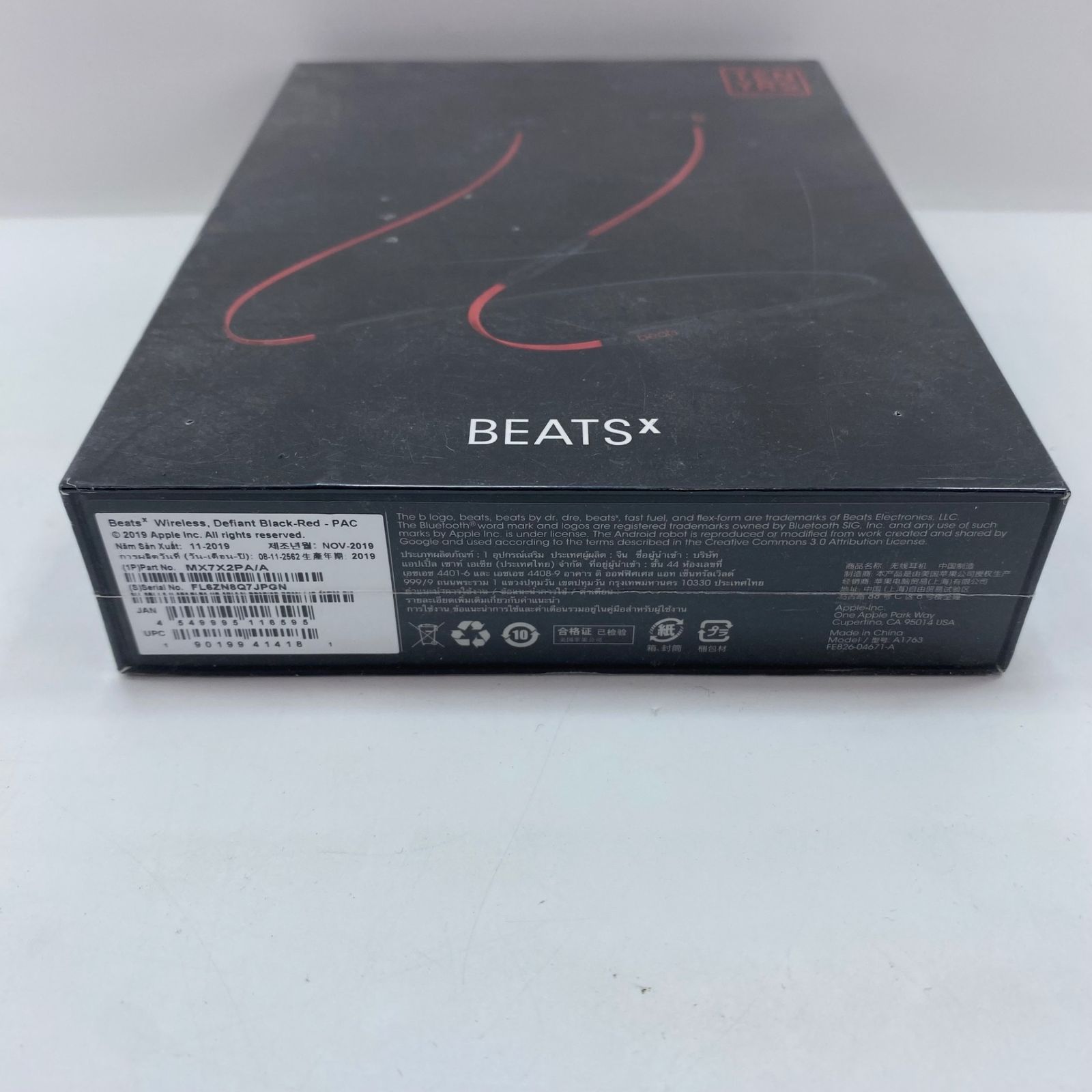Beats x ワイヤレスイヤフォン ブラック×レッド オーディオ機器