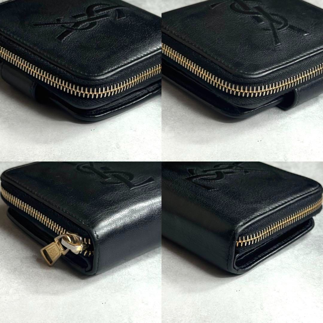 SAINT LAURENT ブラック　二つ折り財布　カサンドラ　リヴゴーシュ 楽天市場】サンローランパリ 二つ折り財布 タイニーカサンドラ