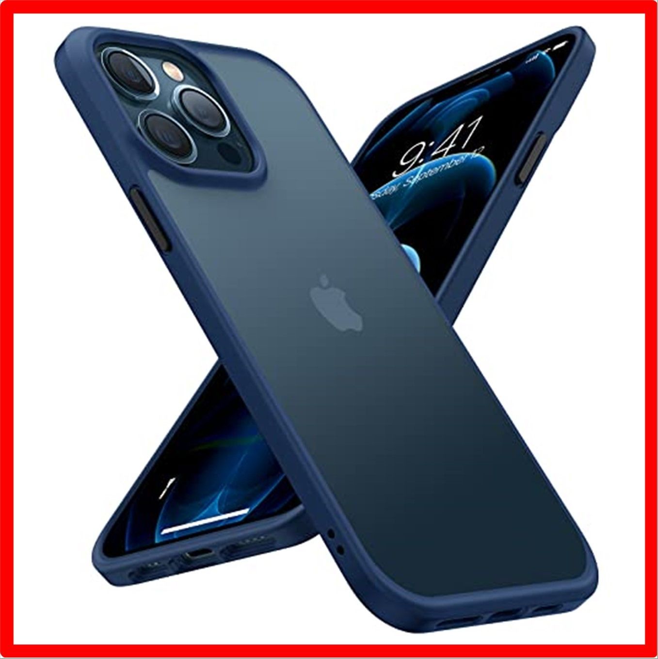 【匿名配送】 iPhone 12/12Pro_ブルー TORRAS 半透明 iPhone 12 用ケース iPhone 12 Pro 用ケース 米軍MIL規格取