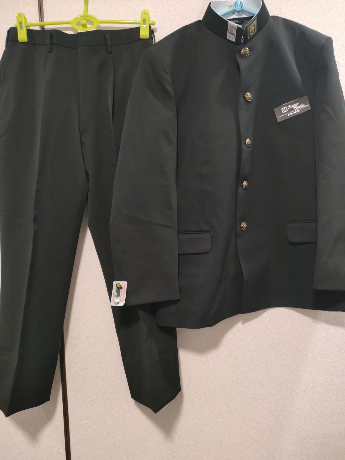 新品】男子 180サイズ 180A 標準学生服 富士ヨット スーパブラック制服 学生服 上下セット 学ラン 詰め襟 詰襟 - メルカリ