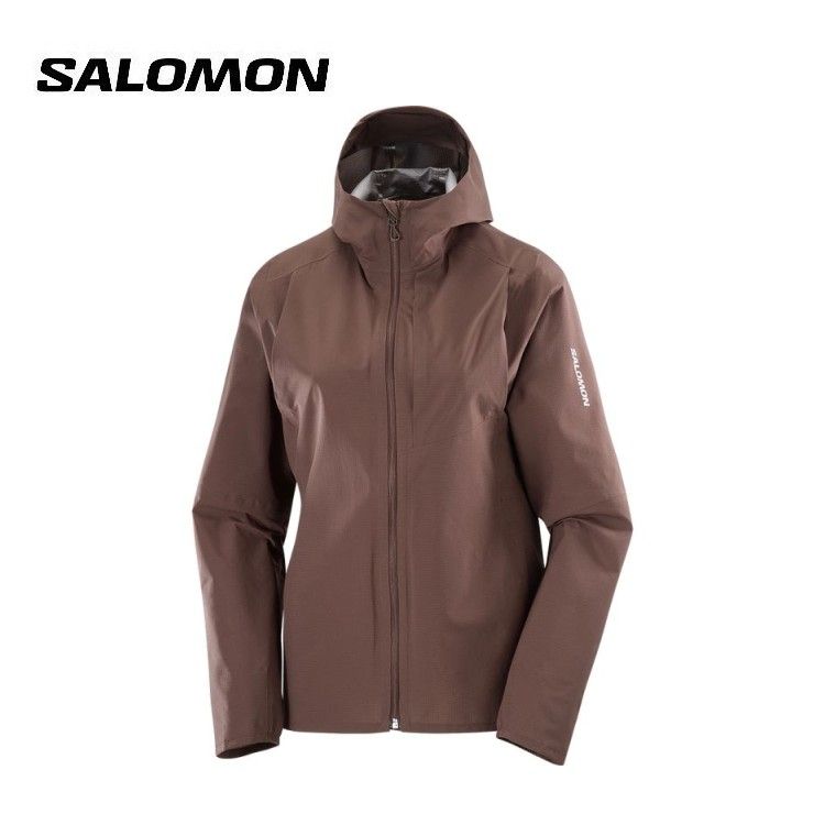 25秋冬 サロモン Salomon レディース BONATTI TRAIL LC2673800 パーカー フード付き 防水 ジャケット 登山 トレラン