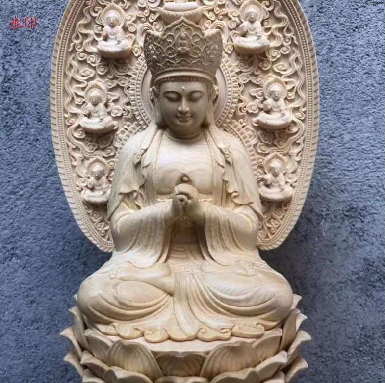 石仏 石像 龍門石窟盧舎那大仏仏像 家内 茶室 禅意 置物 工芸品