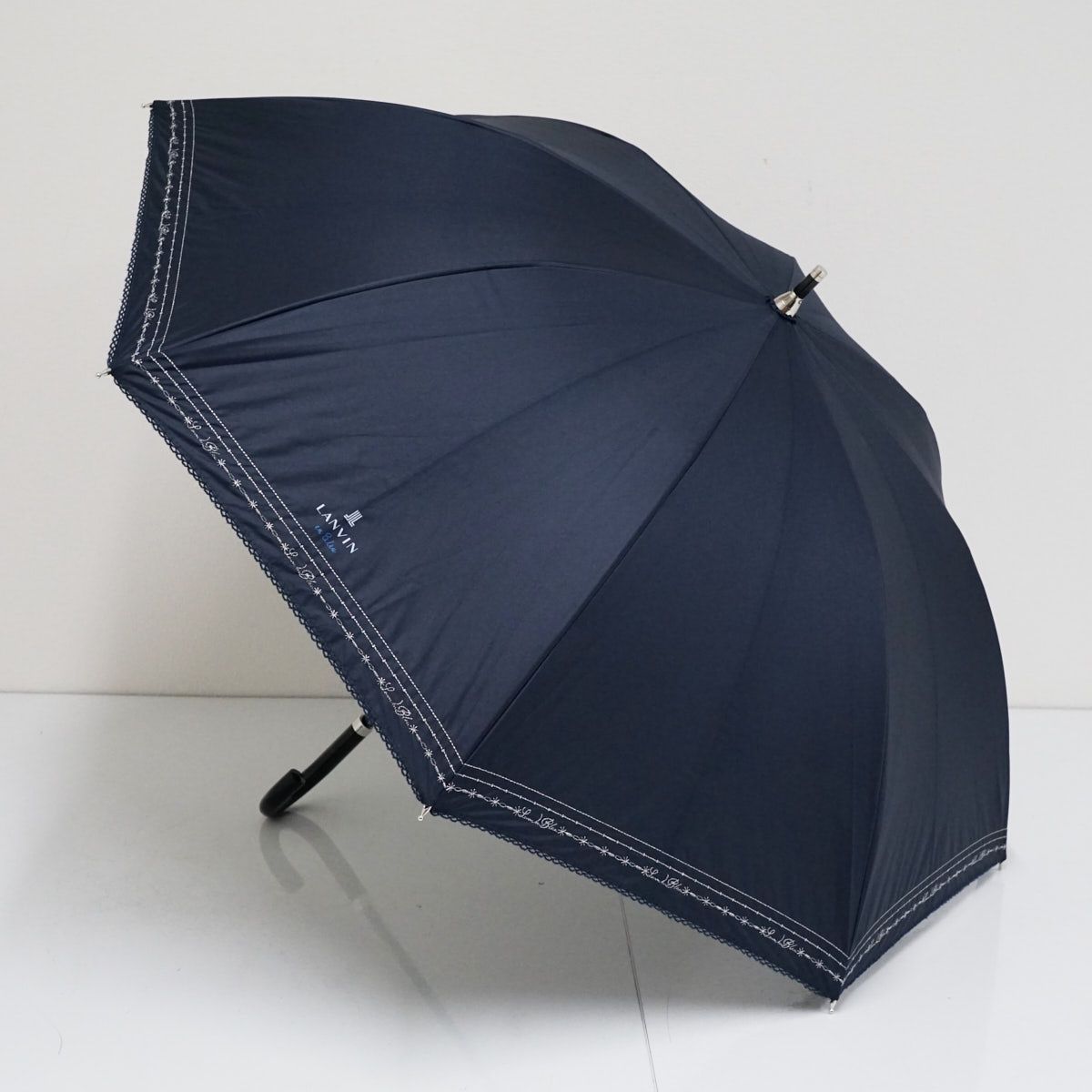 晴雨兼用折日傘 LANVIN en Bleu ランバンオンブルー USED美品