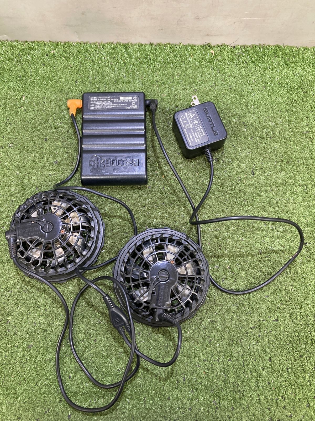 AC310 FAN UNIT & AC300 Li-ion Batteryセット Burtle AC310 FAN UNIT