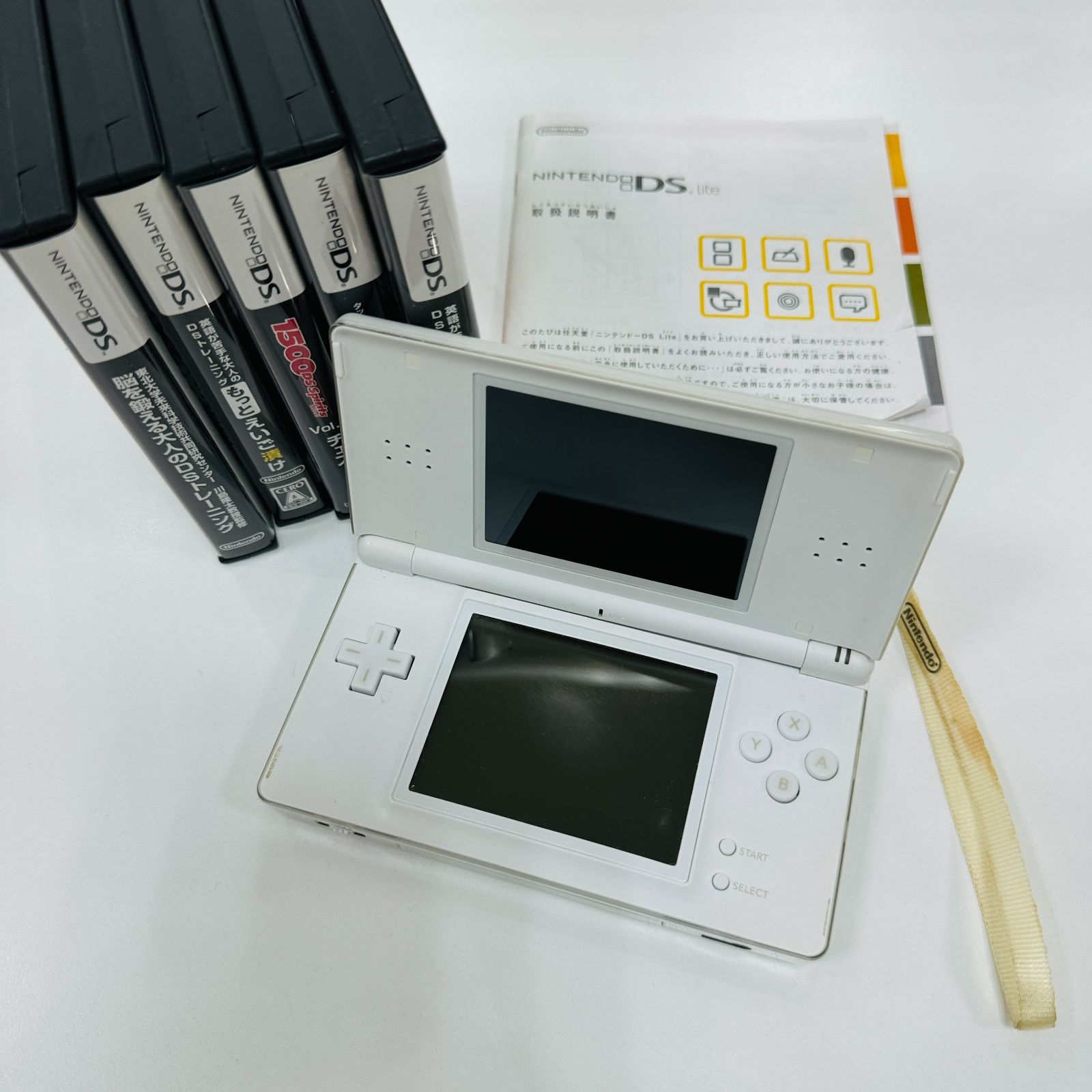 A【ジャンク】Nintendo ニンテンドー 任天堂 DS Lite 本体 カセット 6点セット - メルカリ