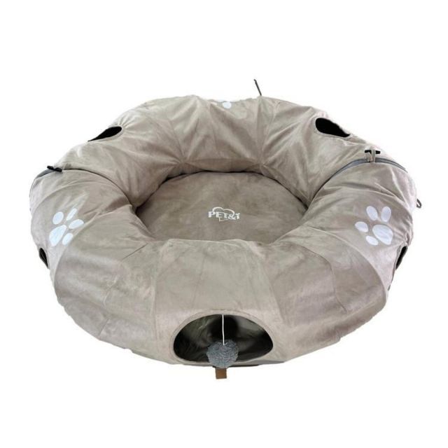 ペットアイ まるでドーナツトンネルベッド ベージュ ペットベッド ベッド クッション ソファー犬用 猫用 犬 猫 ペット用 おすすめ