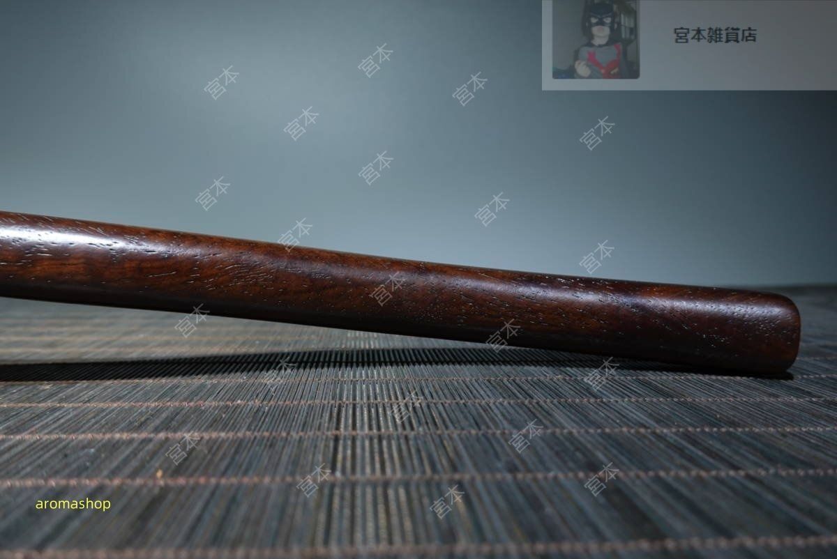 花梨木彫 嵌黄木如意 細密毛彫 細密 彫 中国美術 極細工置物