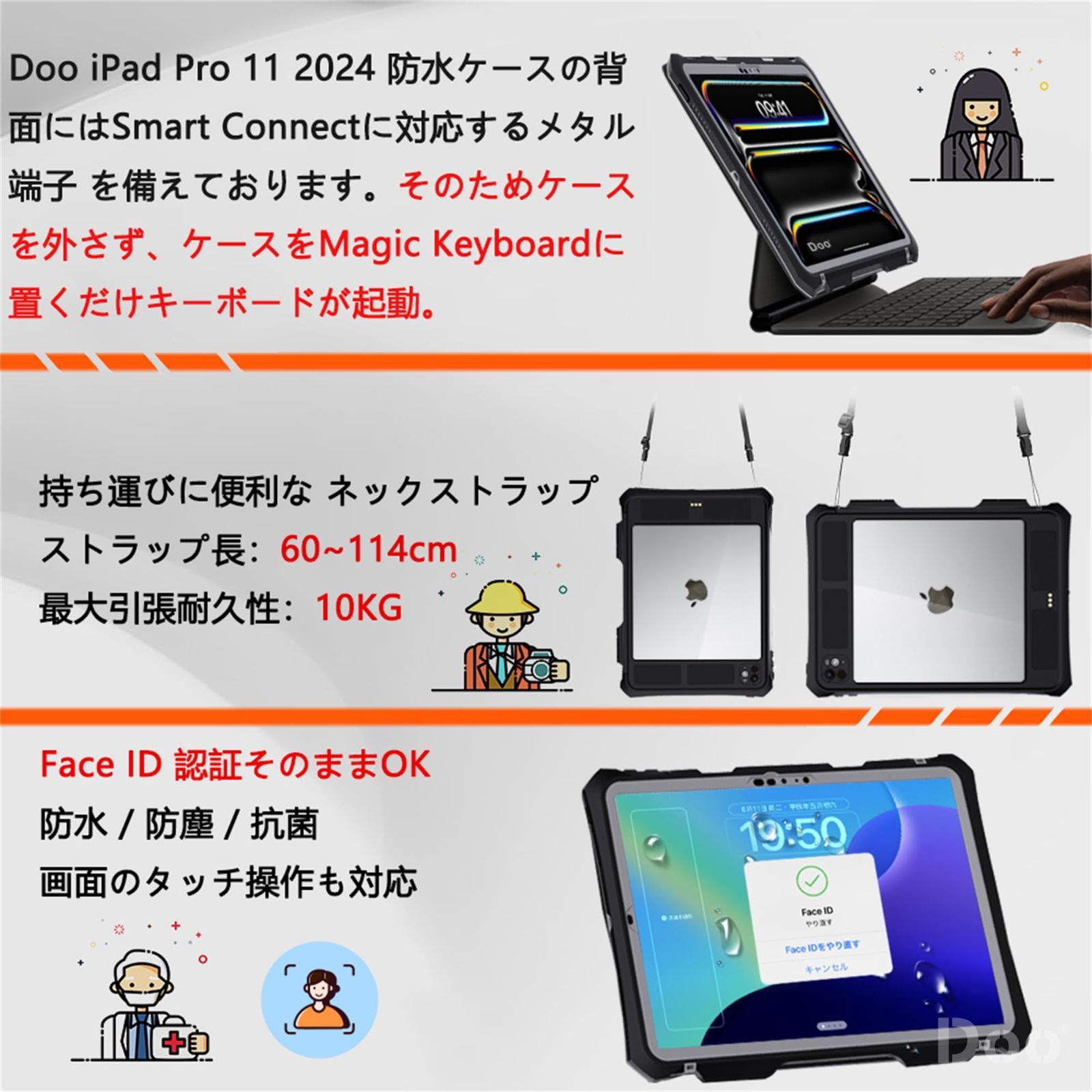 スタンドとストラップ付き Face
