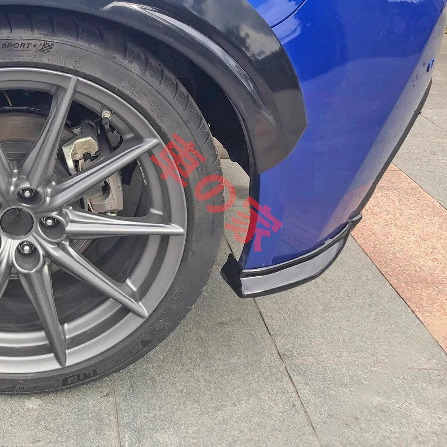 トヨタGR86 スバルBRZ カーボンファイバー リアバンパーリップ スカート バンパーコーナー 取り付け 2P