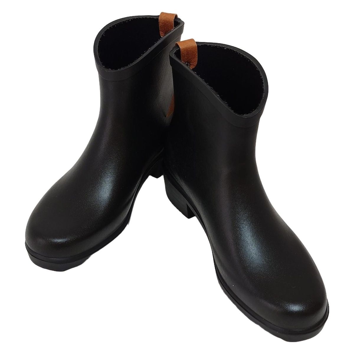 AIGLE レインブーツ　39 AIGLE(エーグル) レインブーツ 39 レディース - 黒×ライトブラウン