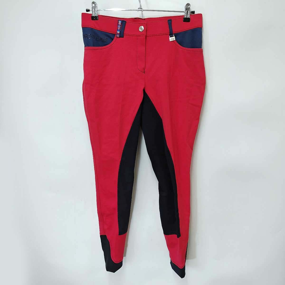 【中古・未使用品】HKM PRO TEAM フルグリップ キュロット I44 レッド レディース 乗馬 馬術 未使用】HKM PRO TEAM フルグリップ キュロット I44 レッド レディース