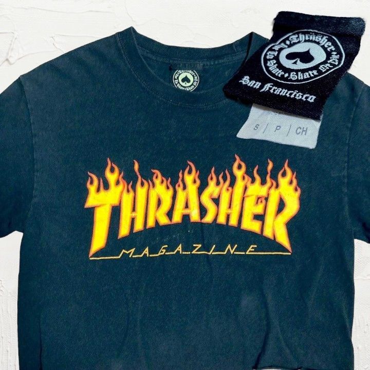 ユーズド ビンテージ 古着 長袖 Tシャツ ロンT HHF THRASHER