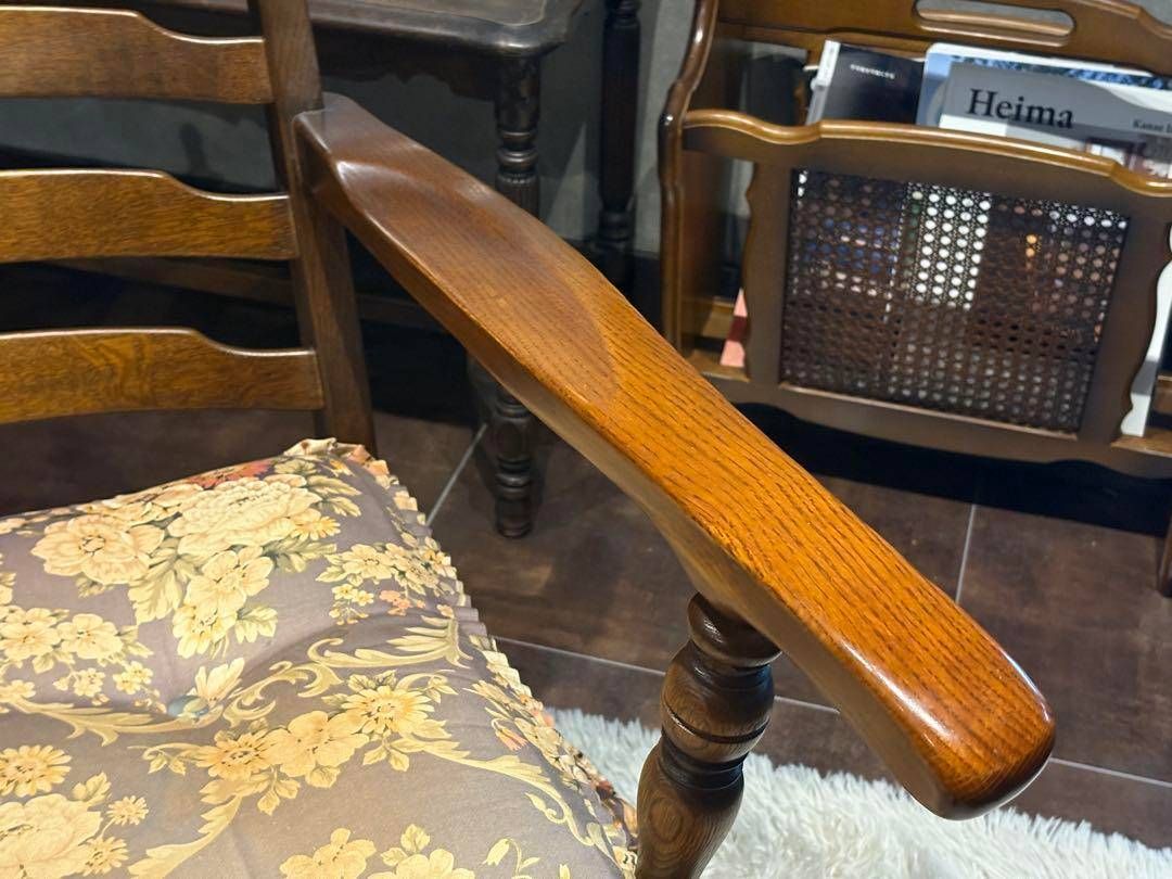 飛騨産業　キツツキ　2掛けソファ　アームチェア　アームソファ　アンティーク　nN 飛騨産業 キツツキ 2掛けソファ アームチェア アームソファ