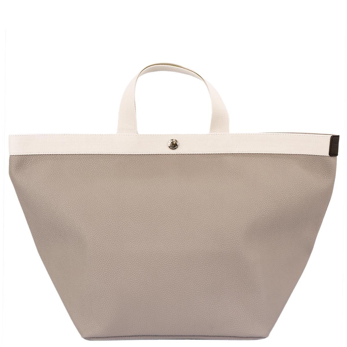 トートバッグ Herve Chapelier エルベシャプリエ 725GP L SQUARE BASE TOTE BAG レディース 女性 リュクス舟型トートL 63 MASTIC/02 IVORY マスティック×アイボリー