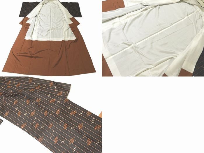 5/ 希少 超美品 本場 久米島紬 織り人 与座信子 着物 ◇ 沖縄 伝統織物