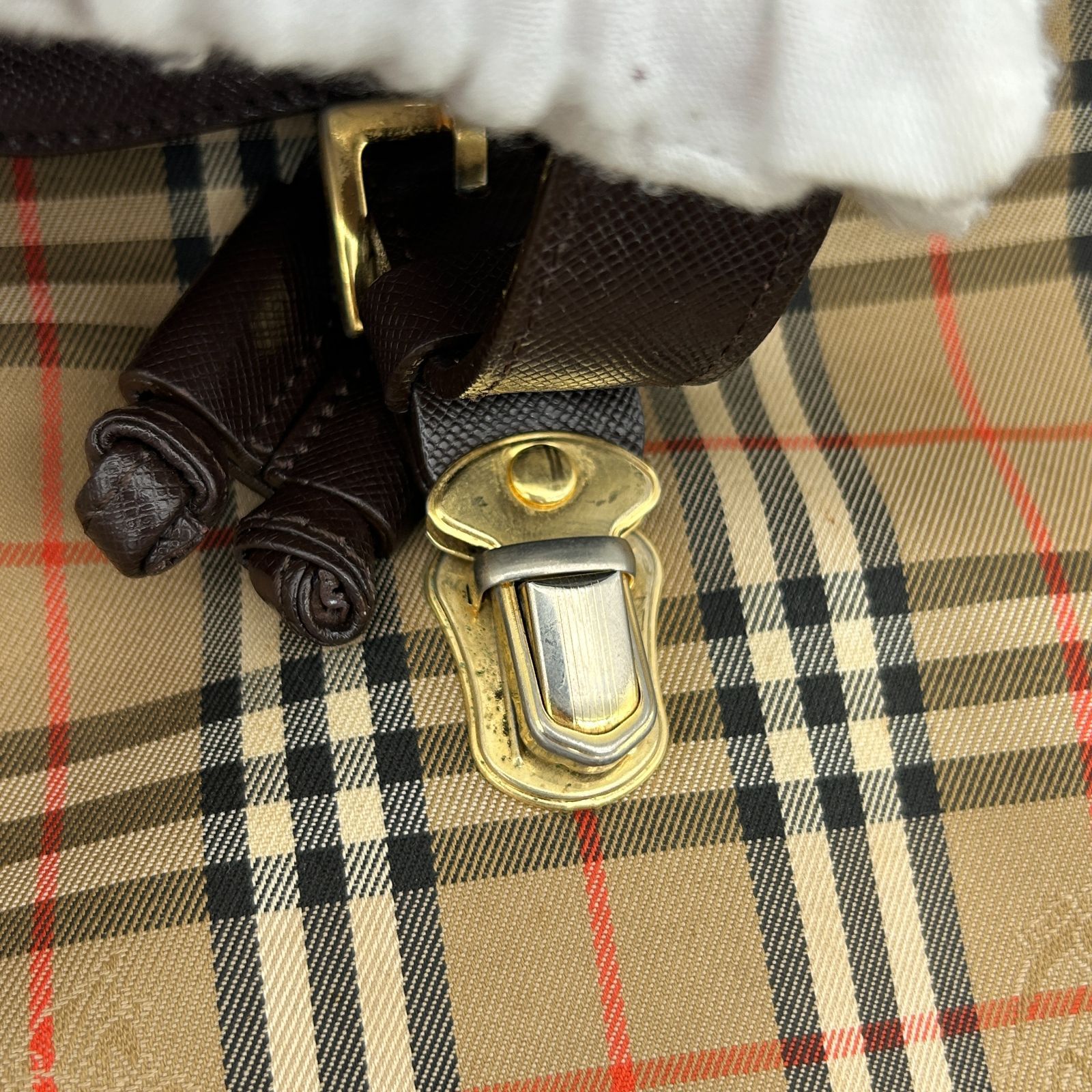 美品 BURBERRY バーバリー ノバチェック シャドーホース リュック 