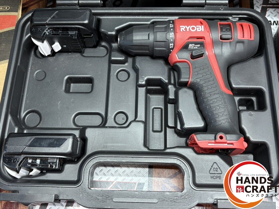 〇京セラ RYOBI BD-1110L1 BID-1110L1 ドライバドリル インパクトドライバ バッテリ計３点 充電器１点 ハンズクラフト佐賀