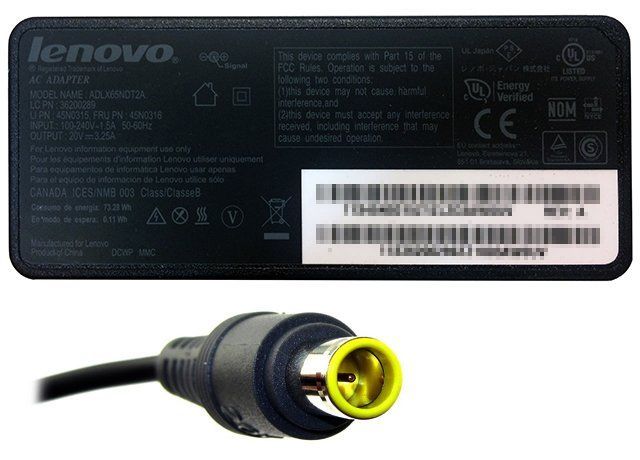 Lenovo レノボ 20V 3.25A 65W ACアダプタ ADLX65NDT2A ThinkPad 動作品